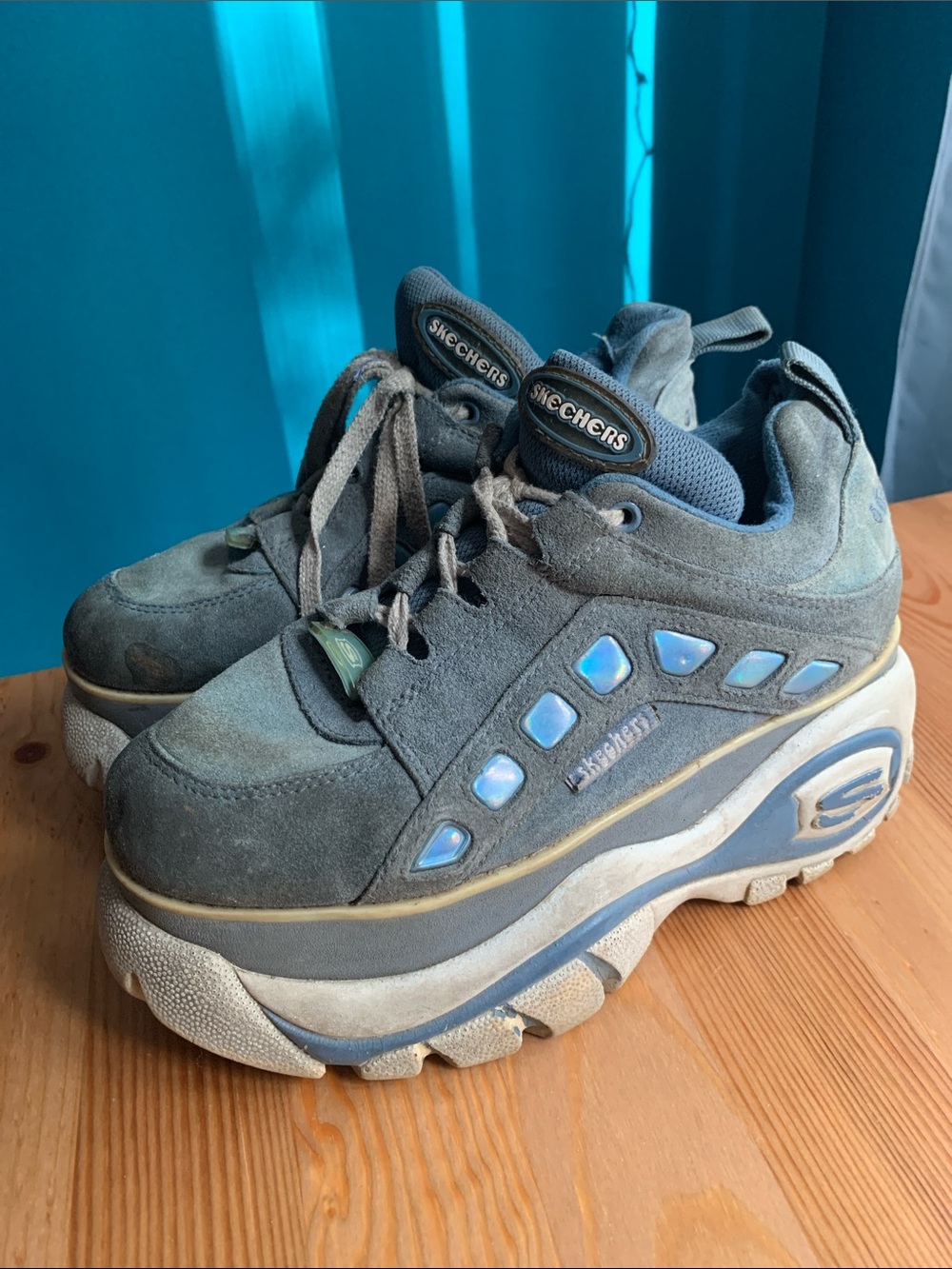 Vintage 1997 Skechers Platform Raver Sneakers Size 7